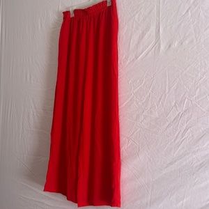 Red Palazzo Pants Size Large